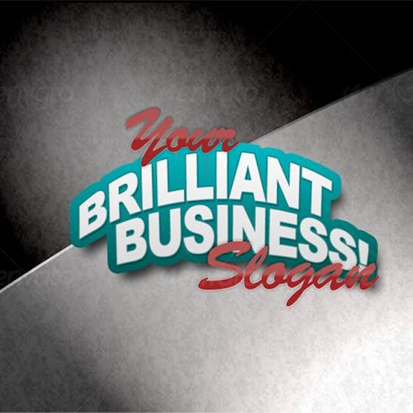 Business Logo Text/Advert