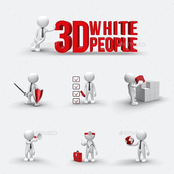 3D White Character