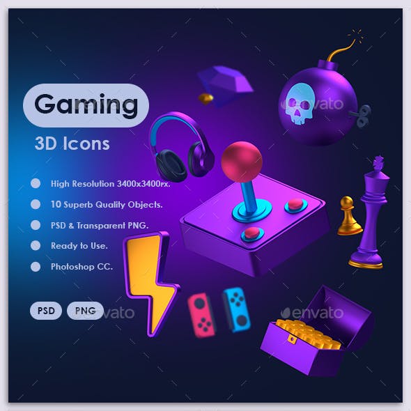 Video Gaming 3D Objects