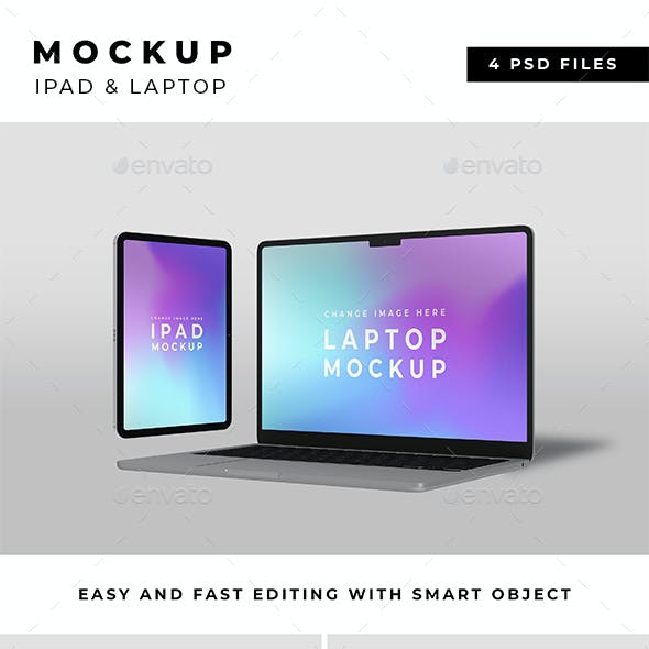 Laptop & Tablet Mockup