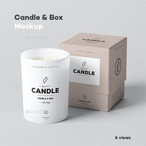 Candle & Box Mock-up