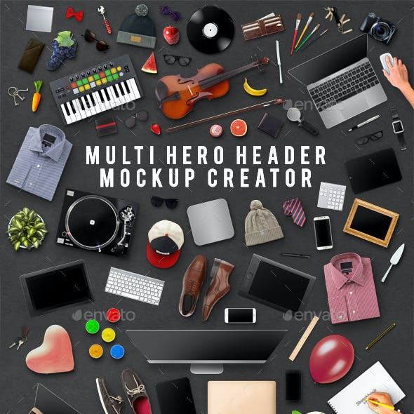 Multi Hero Header Mockup Creator