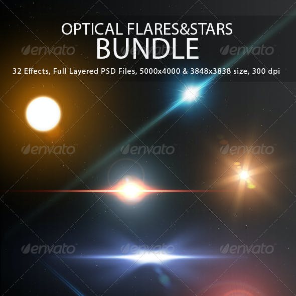 Optical Flares&Stars Bundle