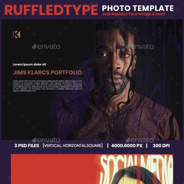RUFFLEDTYPE- Photo template