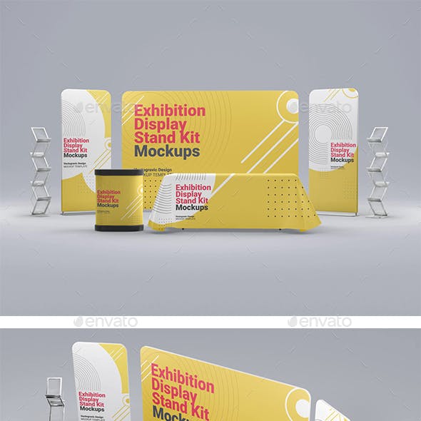 Exhibition Display Stand Kit Mockups