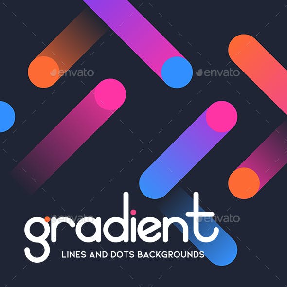 Simple Gradient Lines and Dots Backgrounds