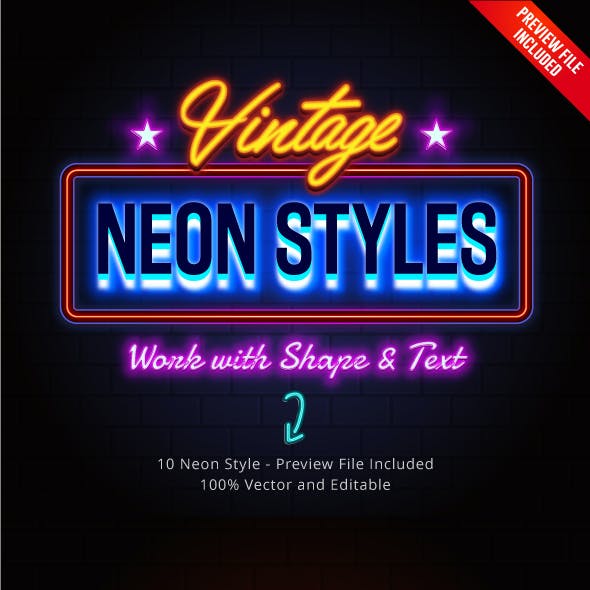 Vintage Neon Styles