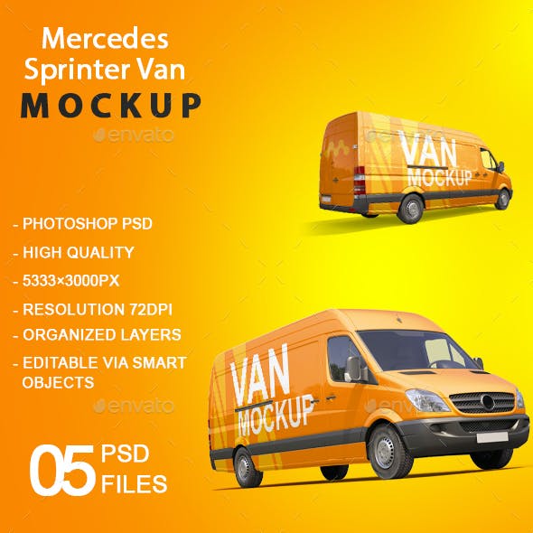 Mercedes Sprinter Van Mock-up