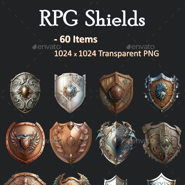 RPG Shields: 60 unique shields