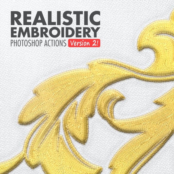 Realistic Embroidery - Photoshop Actions