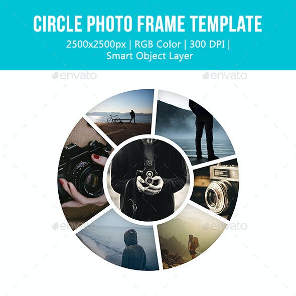 Circle Photo Frame Templates
